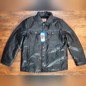 New Large Levi’s Men Faux Leather Jacket